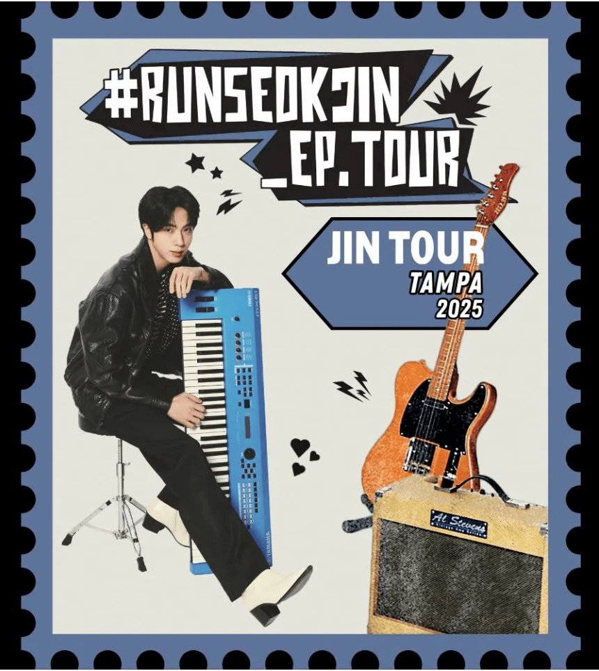 Bangtan Jin Tour Stickers | RunSeokjin Ep_Tour Waterproof